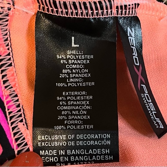 ZeroXspsur Sport Tankini Top Scallop size L - Picture 9 of 15